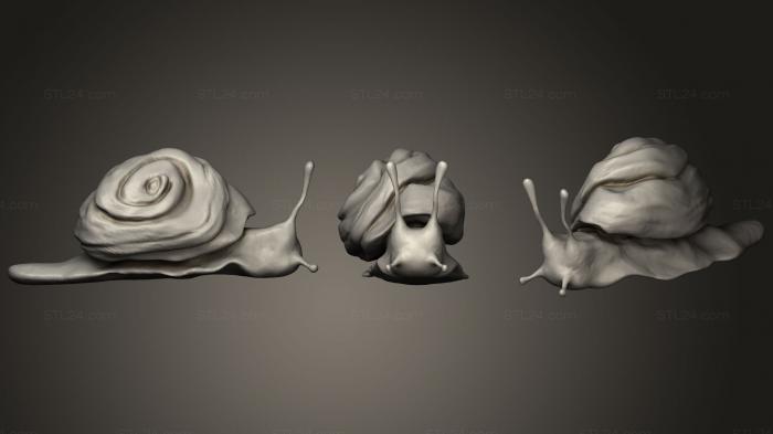 Insects (Snail, INSCT_0028) 3D models for cnc